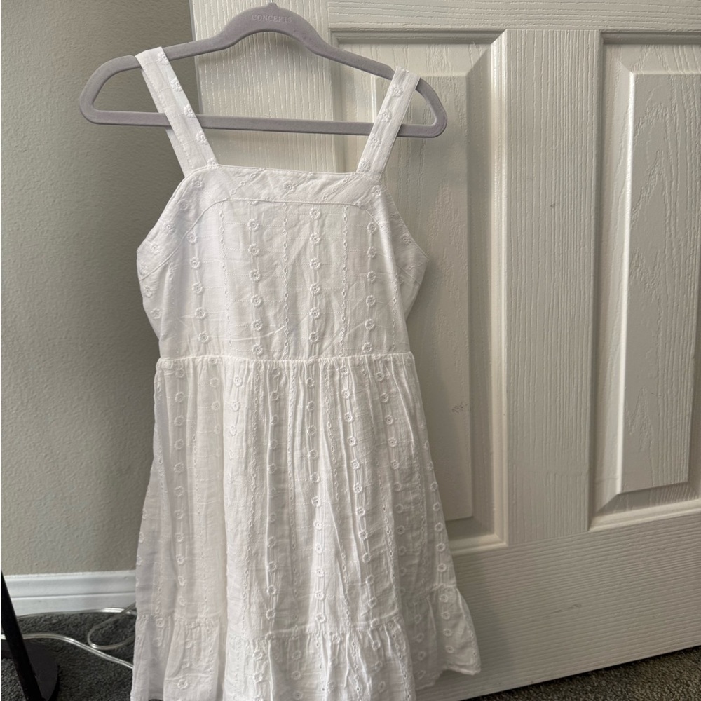 Cat & Jack White Eyelet Sundress for Girls     Size 7/8 NWOT